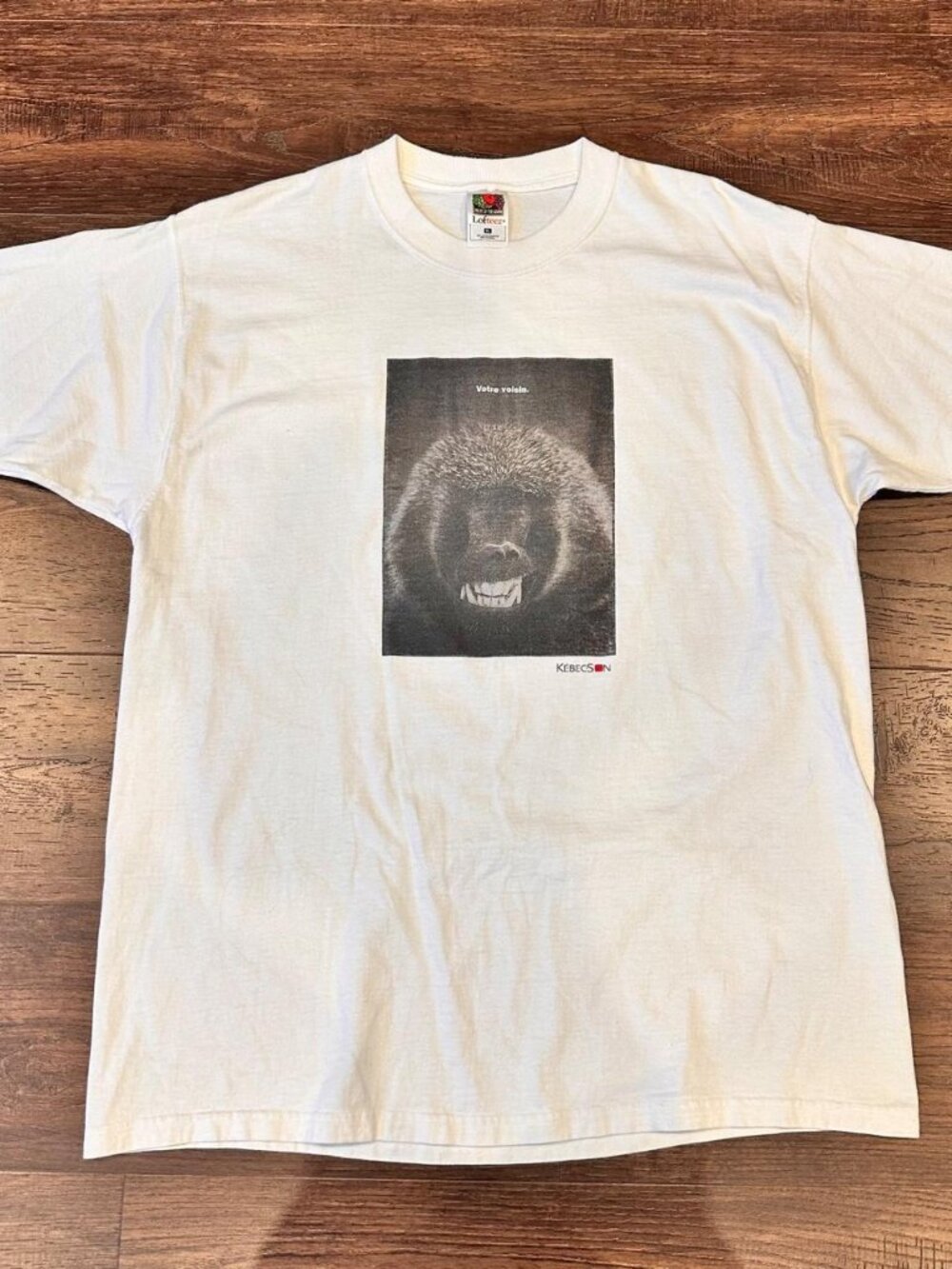 Vintage Fruit Of The Loom Best T Shirt Single Stitch White Crewneck XL Space